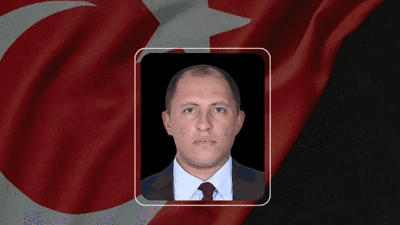 Görev başında şehit olan polis için taziye