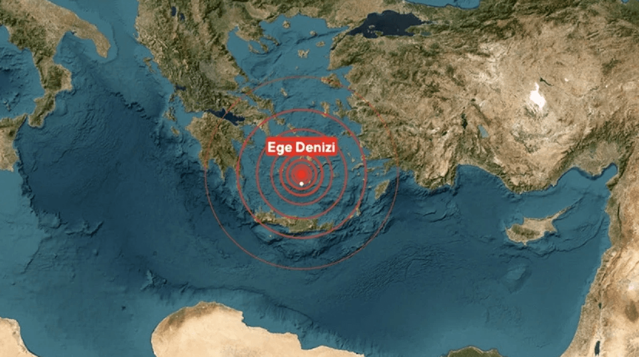 Ege Denizi'nde 4,1 büyüklüğünde deprem