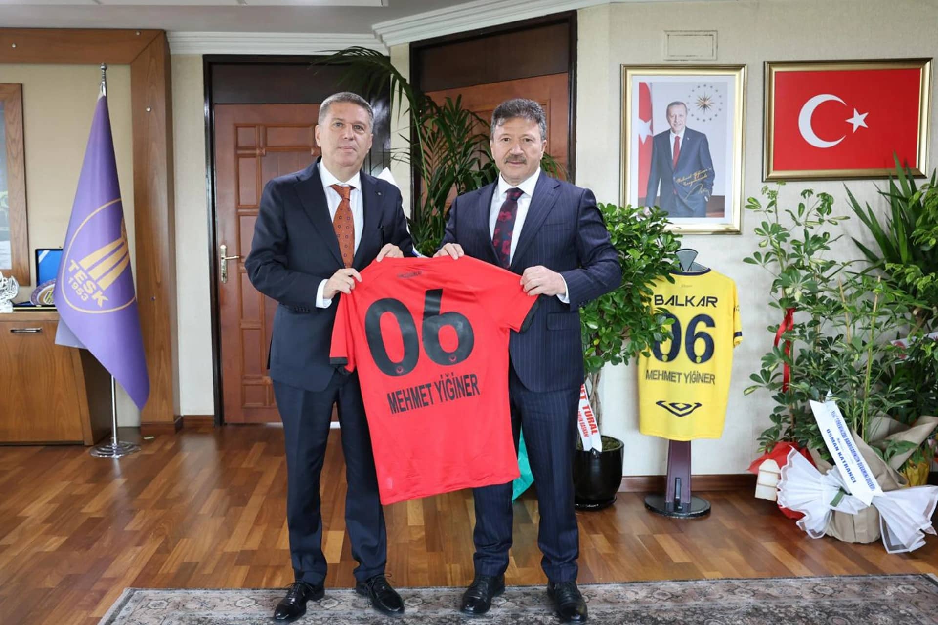 Gençlerbirliği'nden TESK Başkanı Yiğiner'e Ziyaret