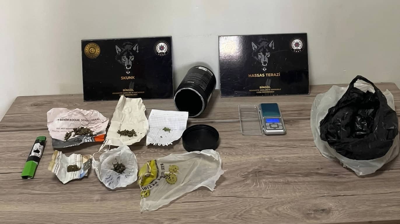 Bingöl'de düzenlenen uyuşturucu operasyonunda yakalanan şüpheli tutuklandı