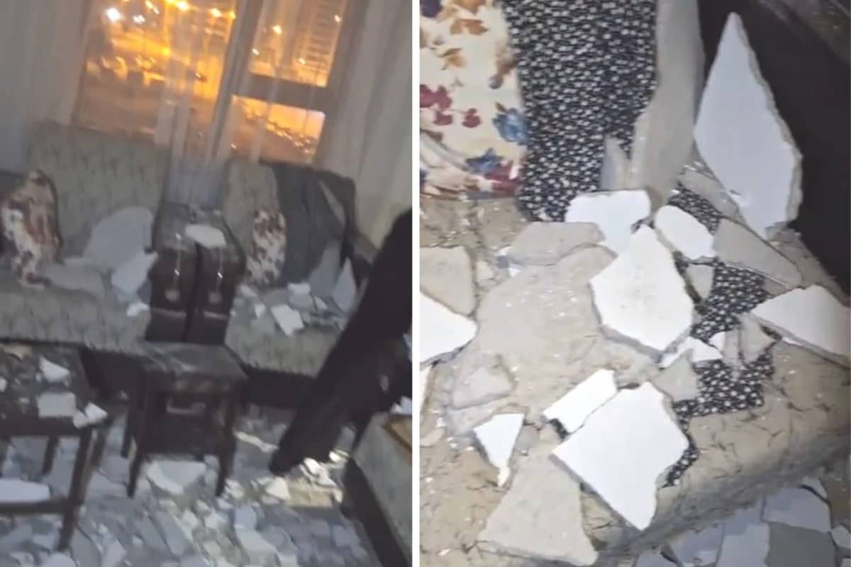 Kayseri'de evinde oturan yaşlı kadının üzerine tavan çöktü