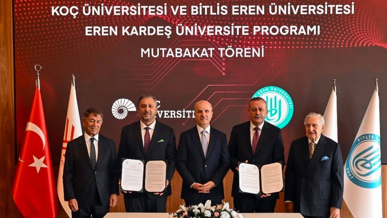 Koç Üniversitesi ile Bitlis Eren Üniversitesi arasında kardeş protokolü