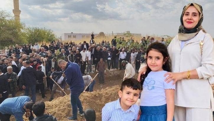 Mardin'deki trafik kazasında ölen iki anne ve dört çocuk toprağa verildi