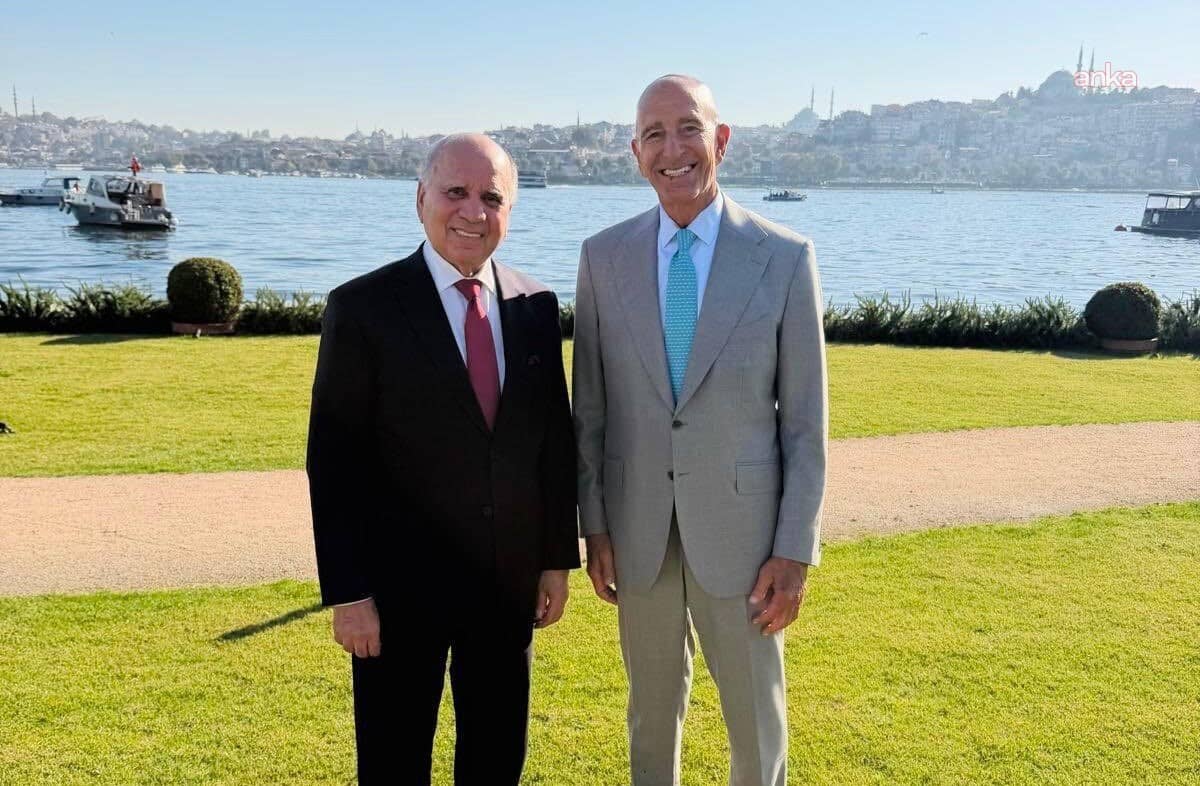 İstanbul'da kritik görüşme: Tom Barrack ile Fuad Hüseyin bir araya geldi