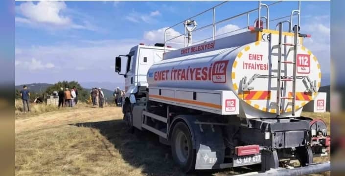 Kütahya'da orman yangını: 6 dekar alan zarar gördü