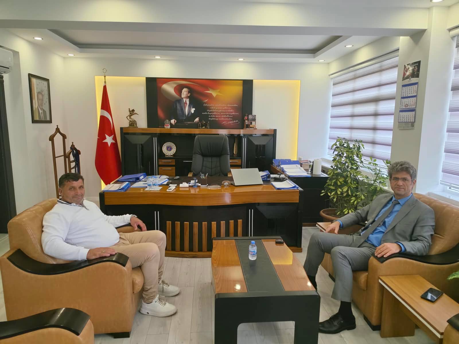 Görele'de dernek başkanından kaymakamlığa konuk