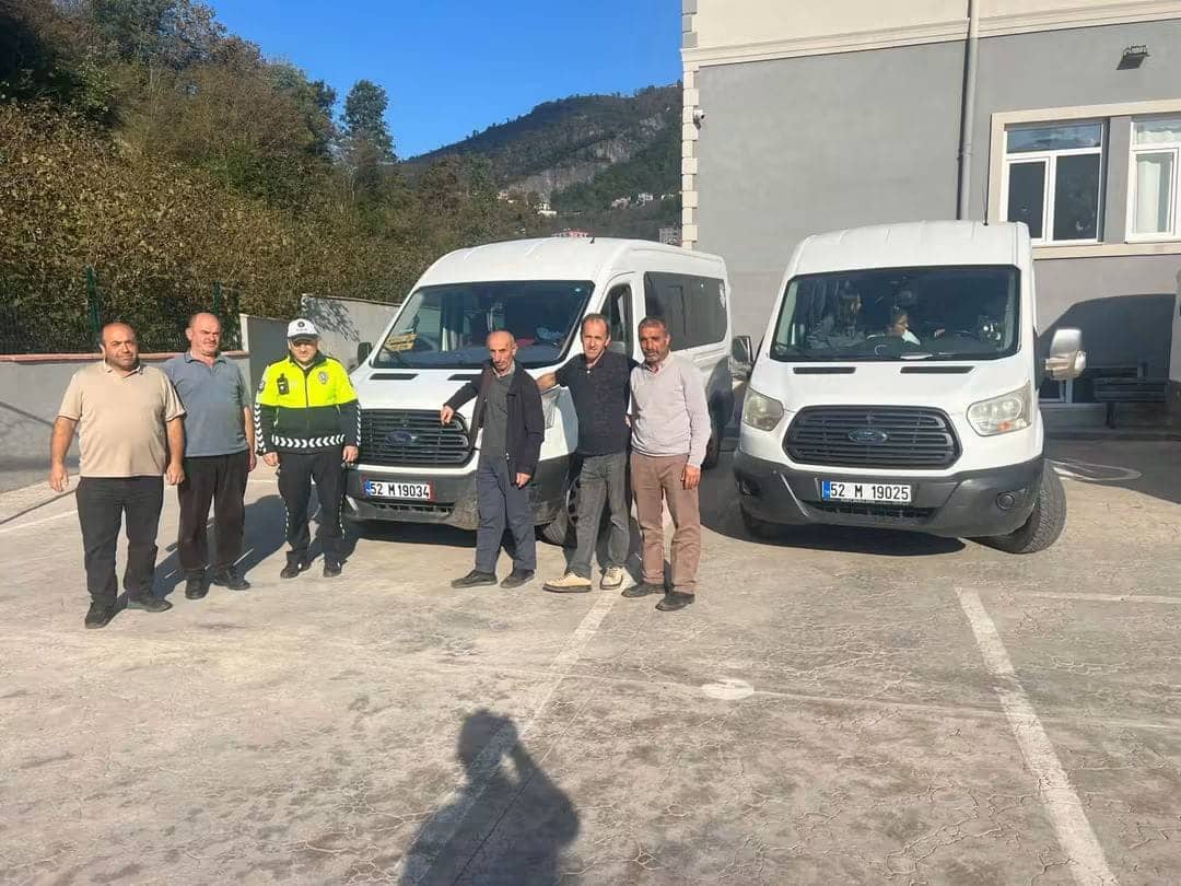 Ordu'da okul servislerine sıkı trafik denetimi