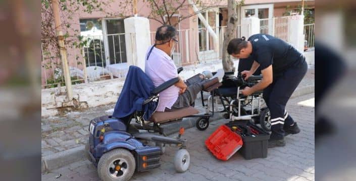 Muğla'da tekerlekli sandalye arızalarına yerinde müdahale dönemi